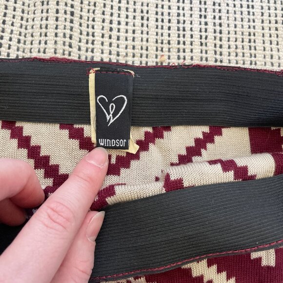 Vintage Y2K Windsor aztec sweater midi pencil skirt - Picture 2 of 2